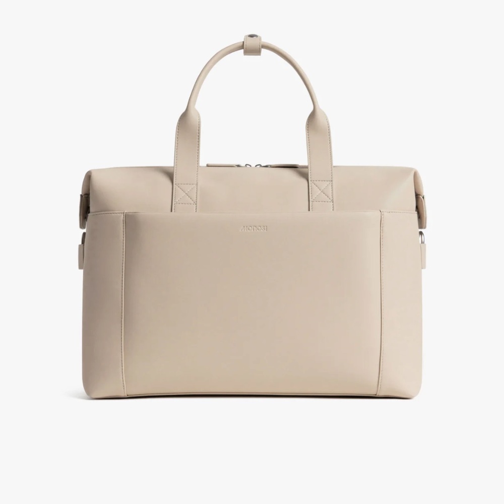 MONOS Metro Duffel Bag-Ivory Vegan Leather WITH Metro Kit AND Dust Bag